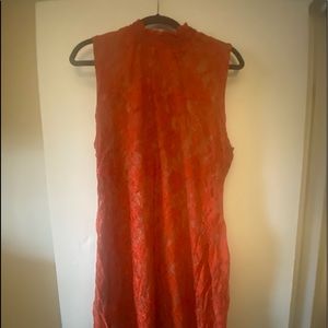 A New York and company knee length rust color dress
